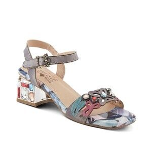 LARTISTE Spring Step ILUMINADA Sandals Grey Multi Size 40